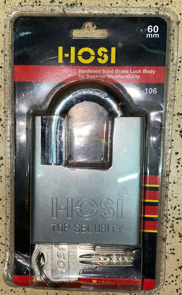 HOSI 護耳鎖白鋼掛鎖頭 60mm