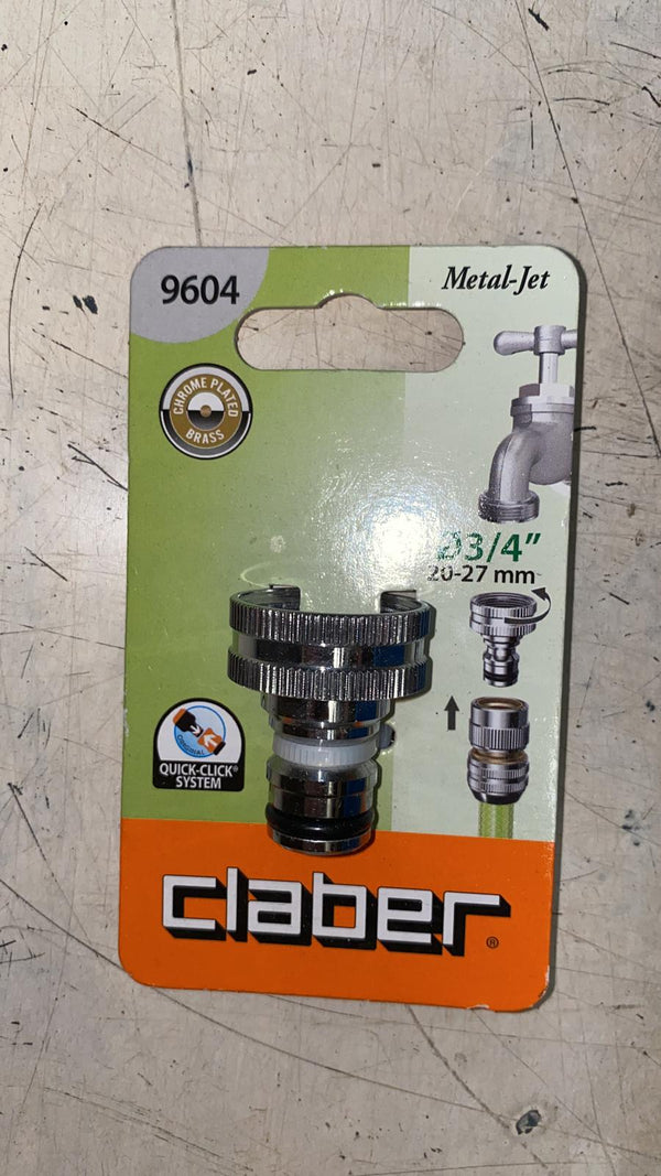 CLABER 9604水龍頭接頭 3/4"（CLABER 9604 Tap Connector 3/4” (20 - 27 mm) ）