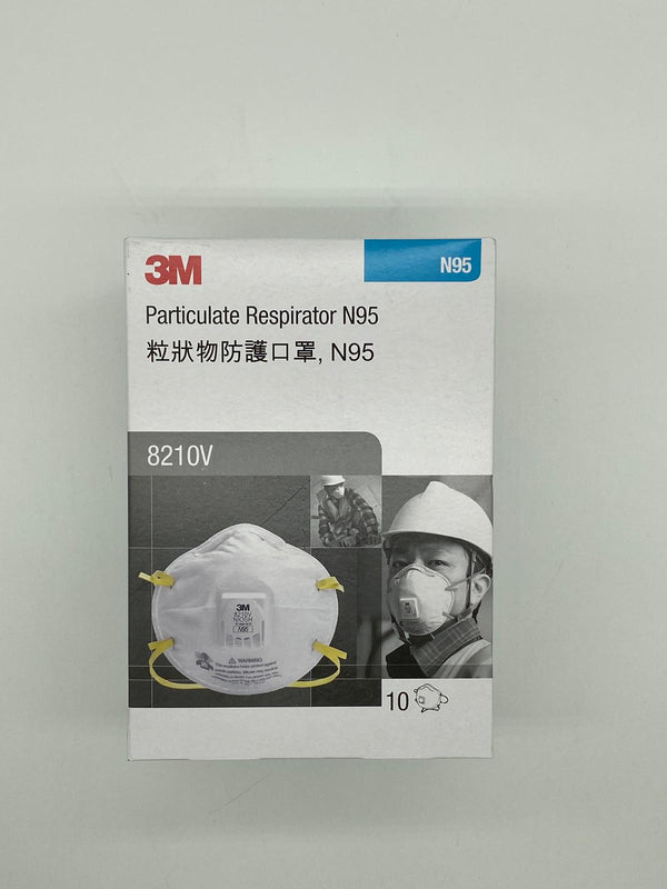 3M™ 8210V N95 即棄口罩 每80件1箱, 10隻/盒