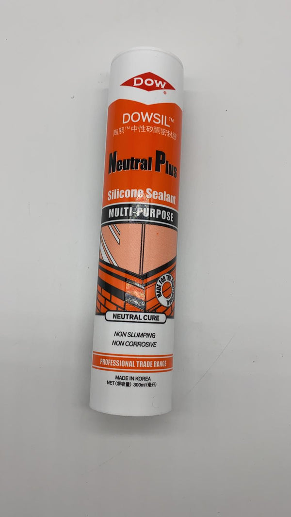 道康寧 Dow 橙樽NP Neutral Plus Silicone Sealant 無酸 (中性) 玻璃膠 (白色、透明、黑色、灰色)