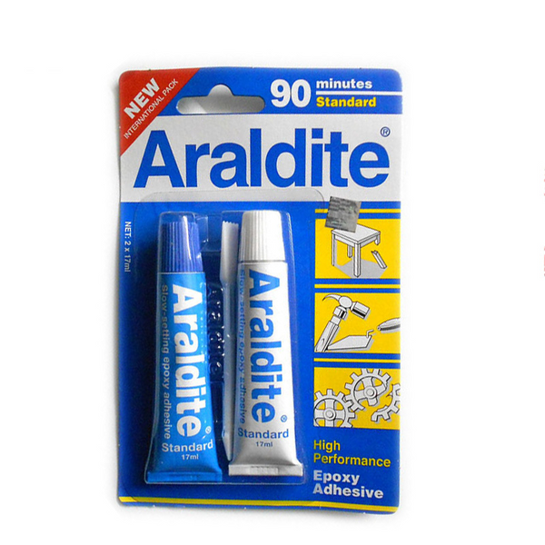 金錢牌(Araldite)Standard 混合膠A B膠 藍色慢乾 (34ml)