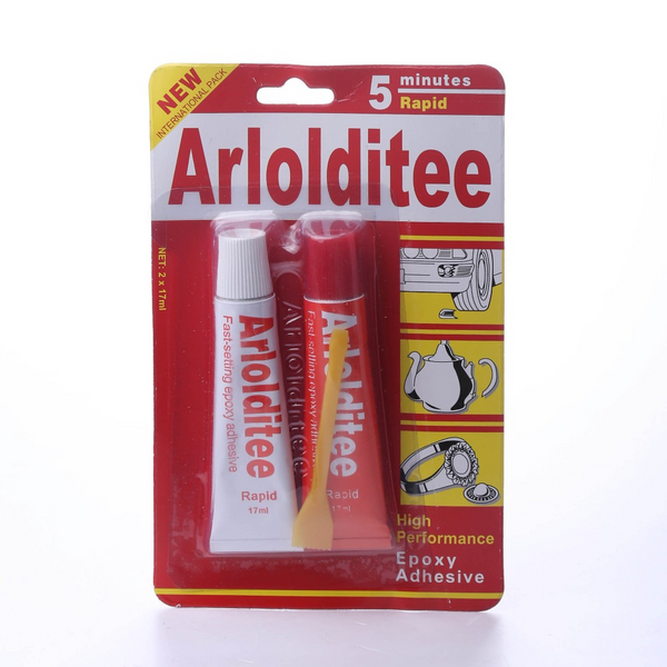 金錢牌(Araldite)Standard  混合膠A B膠紅色5分鐘快乾 (34ml)