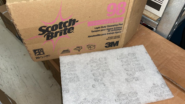 3M™ Scotch-Brite™ 思高™細緻(白色)清潔百潔布98, 6 in x 9 in, 20/盒